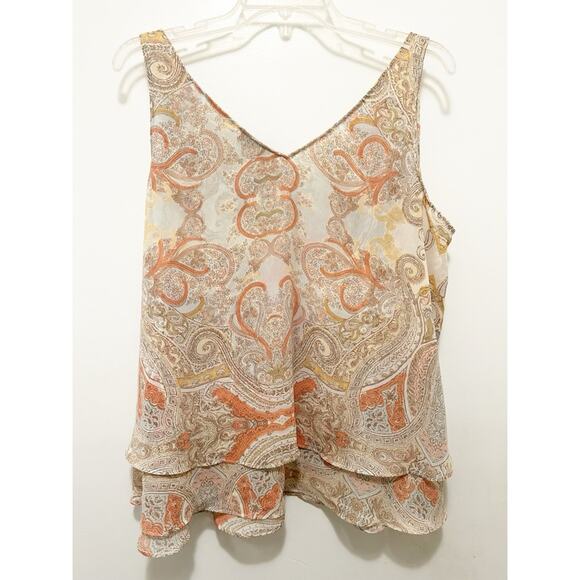 Lane Bryant Modern Swing Double-Layer Chiffon Tank Sz.14 NWT - Picture 7 of 8